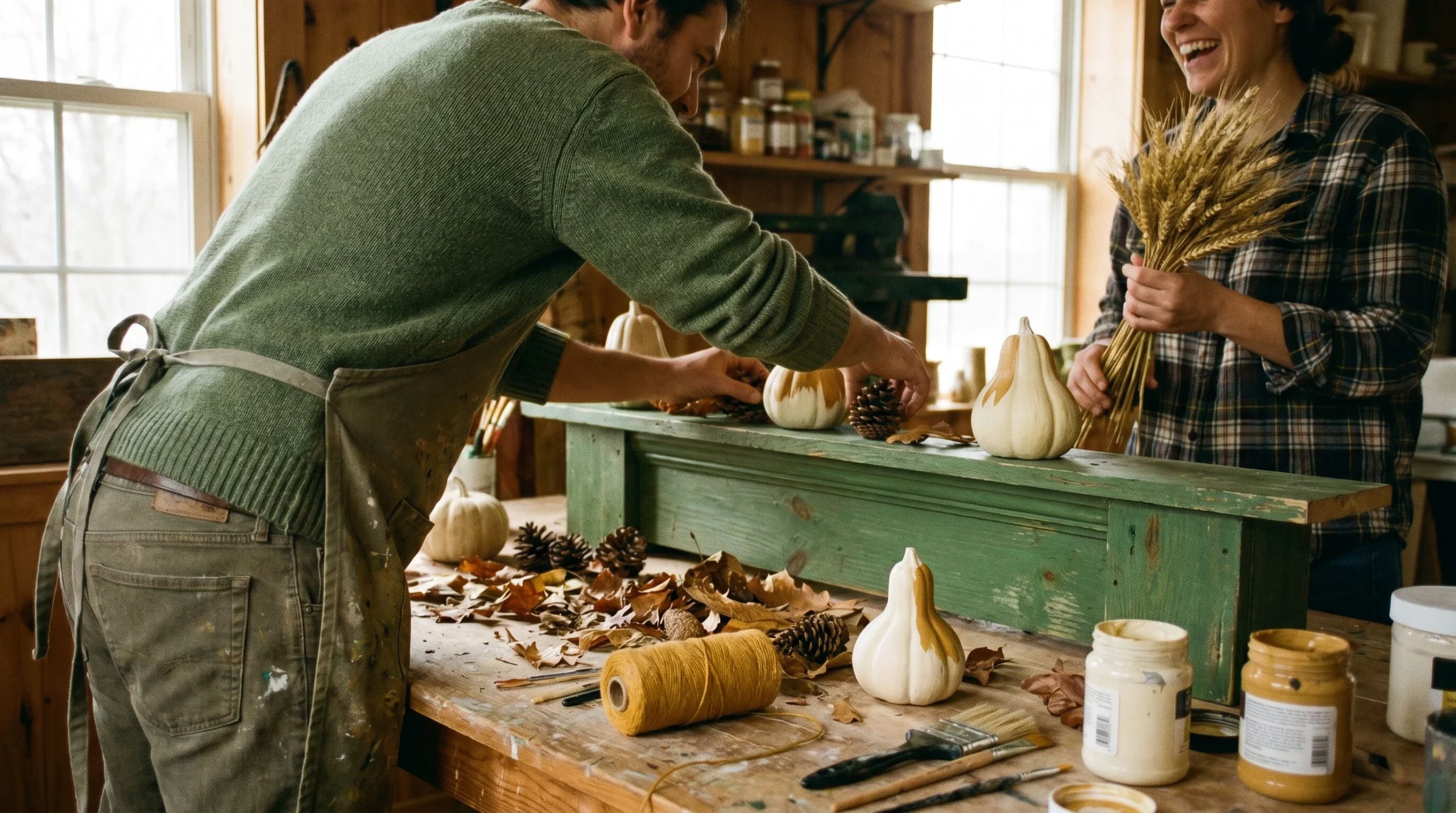 diy fall mantel decor