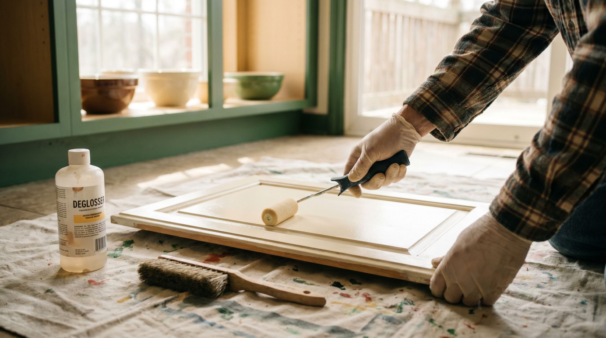 Painting kitchen cabinets without sanding